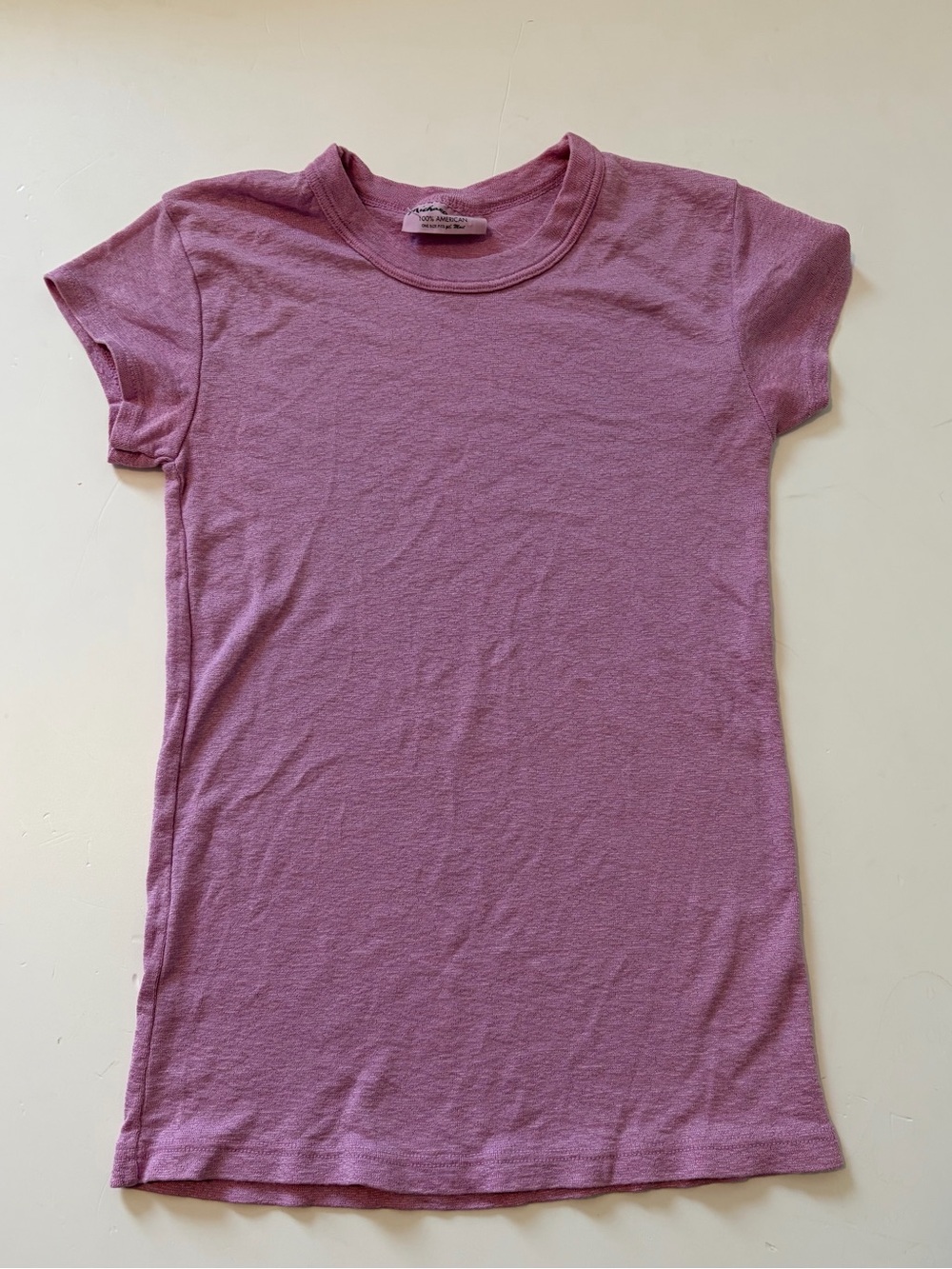 Michael Stars Short Sleeve Crewneck Tee in Pink